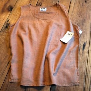 NWT FLAX Linen Sleeveless Top - 1G